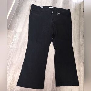 TORRID 3 Button Black Wide-Leg JEGGING⭐️ GREAT Shape ⭐️ Size 30 Tall